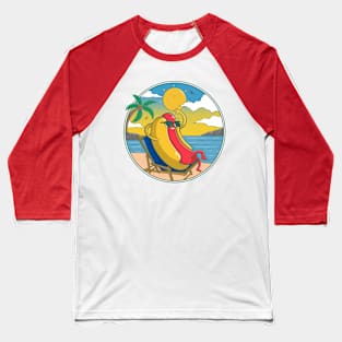 Hotdog in Summer Baseball T-Shirt